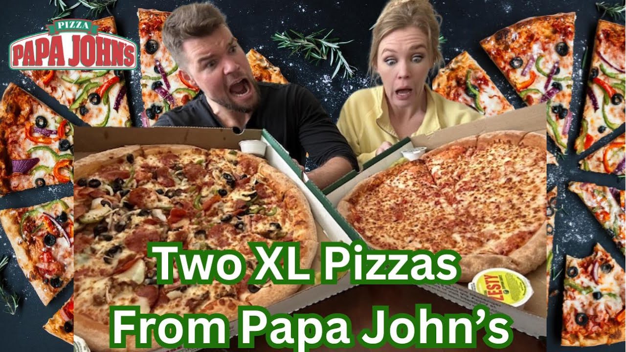 Papa John’s XL Pizza Challenge: 7K Calories vs. Us!