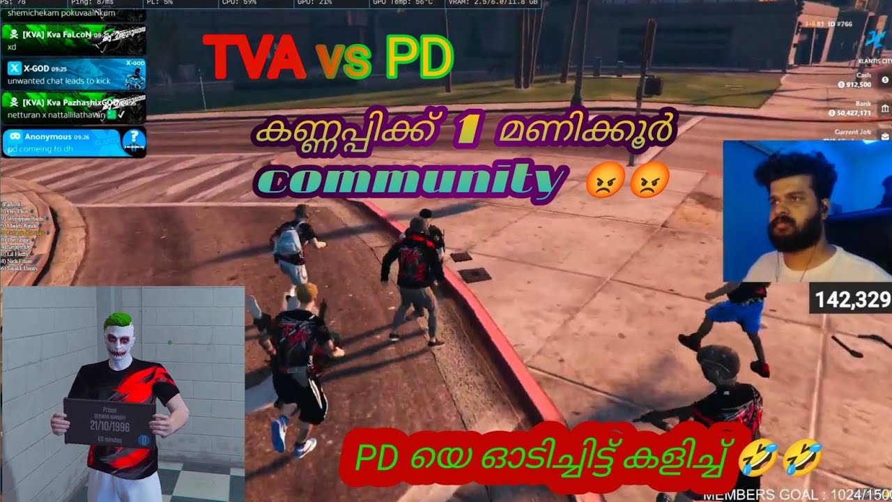 TVA vs PD ഓടിച്ചിട്ട്‌ കളിച്ച്🔥 @eaglegamingop @BLINDRebeL @SHIBINSHANGAMING#tva #xlantisrp