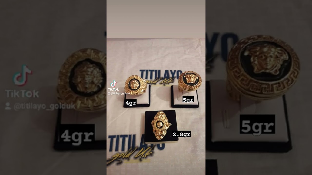 Beautiful 18kt Italian Versace Rings Available to Pick Up Or Delivery Payment Plan Accepted 📲🙏❤