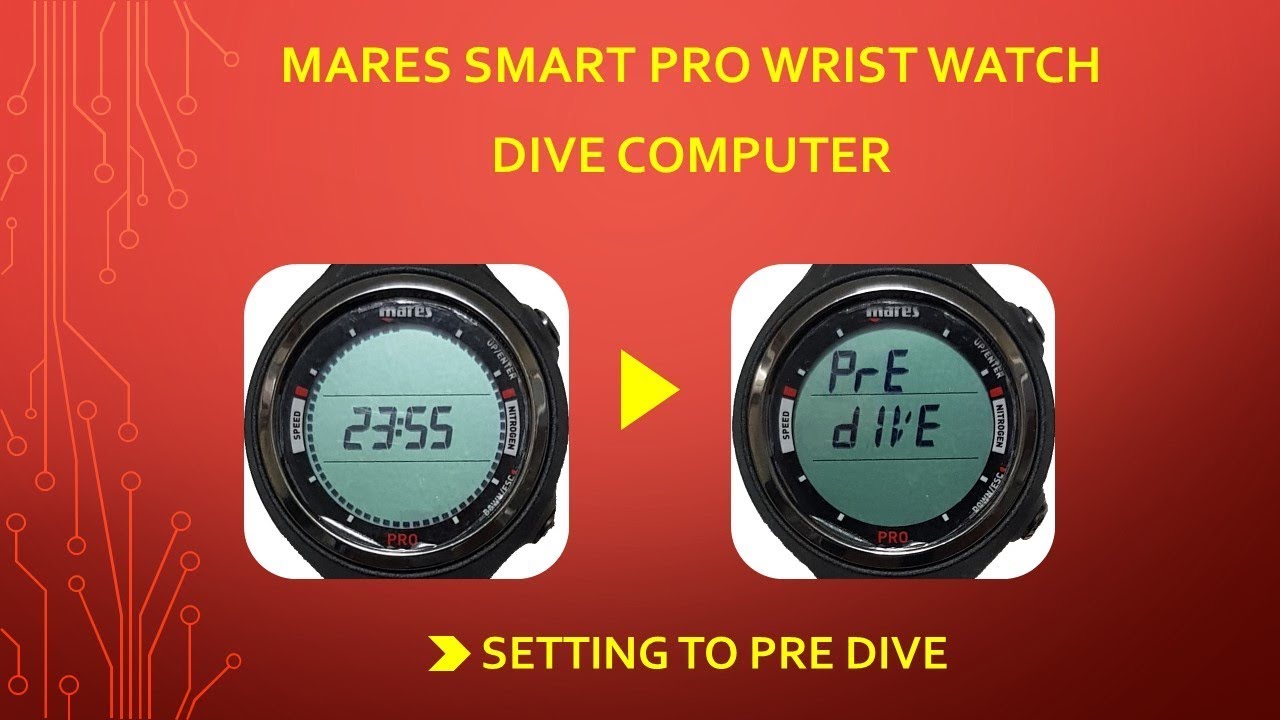 Mares Smart Pro Dive computer : Setting to Predive mode