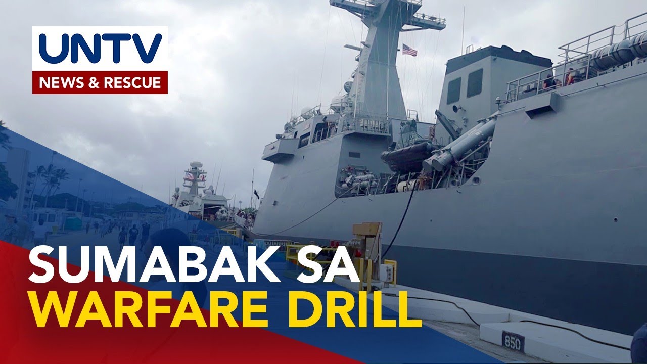 Tauhan ng PH Navy lulan ng BRP Antonio Luna, sumabak sa int’l maritime warfare drill sa Hawaii