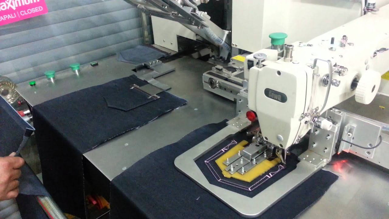 Automatic Pocket Setter  For jeans (Full-automatic)  Arka cep takma otomatı