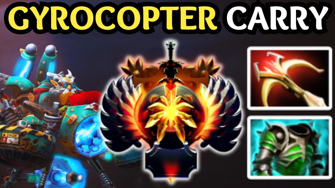 🔥 GYROCOPTER CARRY IS BACK — INSANE DPS & TEAMFIGHT CONTROL | DOTA 2 🔥