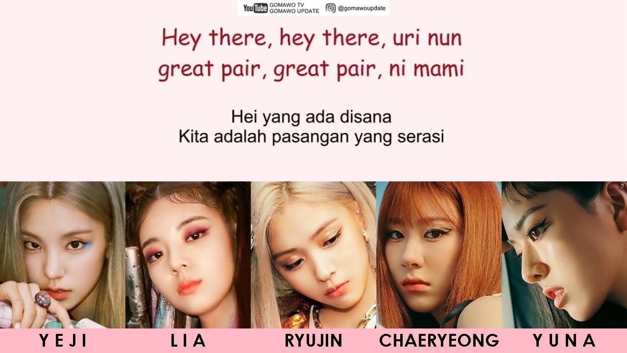 ITZY - NOT SHY EASY LYRICS/INDO SUB by GOMAWO