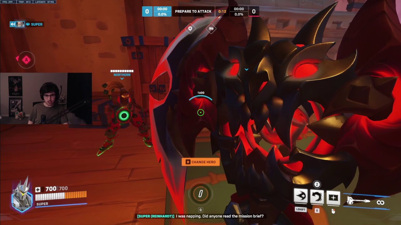 SUPERTF | NEW MYTHIC REIN HAMMER | OVERWATCH 2 SEASON 11 TOP 500 GAMEPLAY