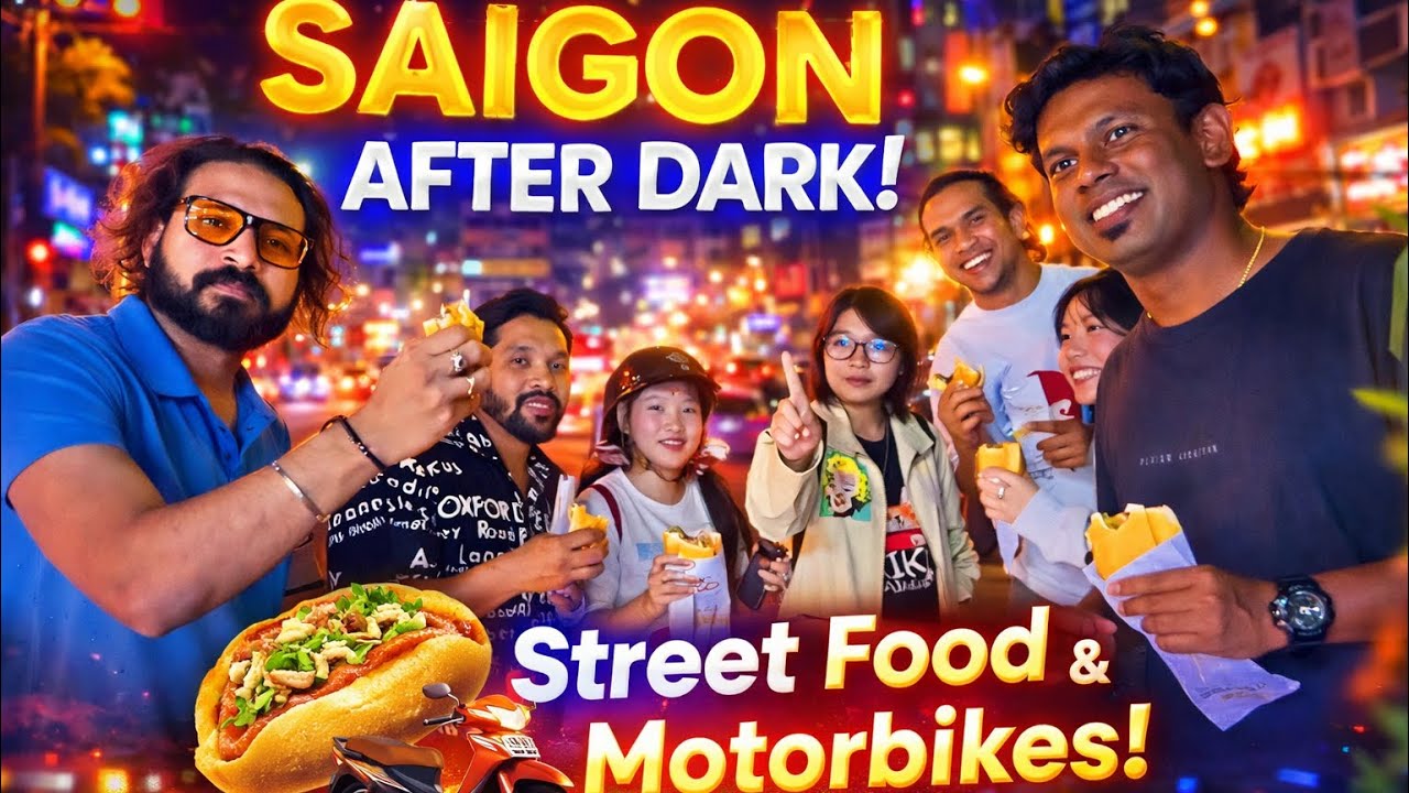 Saigon After Dark 🇻🇳 | Night Motorbike & Street Food Tour 