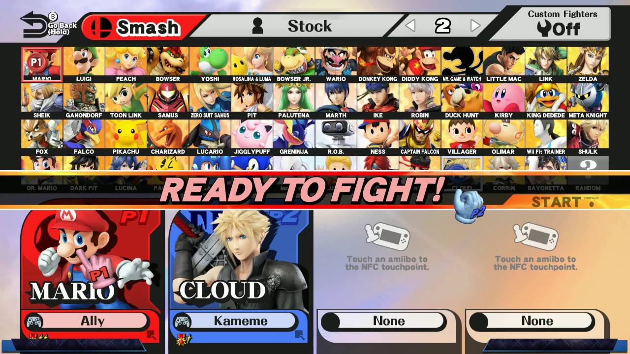 WF: Ally (Mario) vs. Kamemushi (Mega Man)