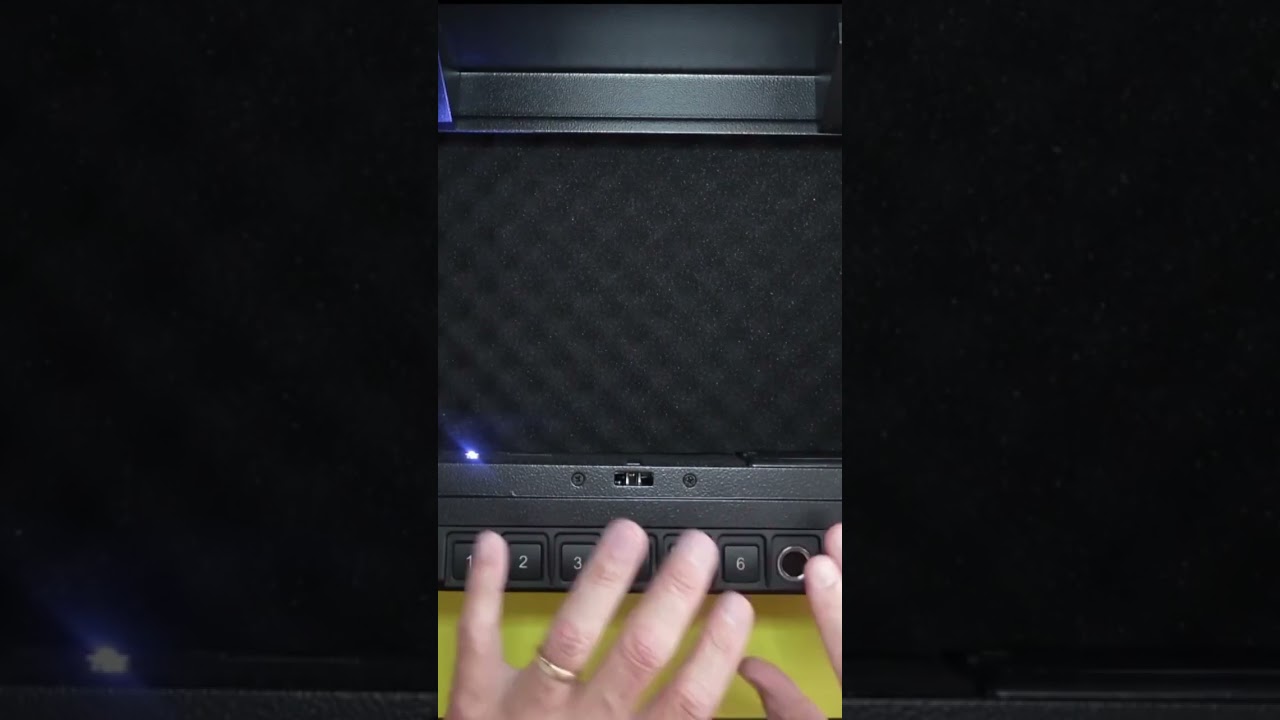 BBrkin Biometric Gun Safe for Pistols Heavy Duty Fingerprint Handgun