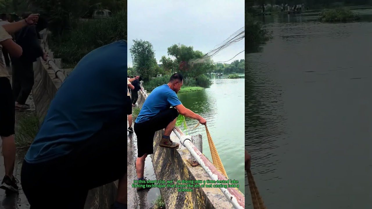 A Clever Lake Fishing Hack with the Round Net! 🎣 Simple Trick to Catch More Fish