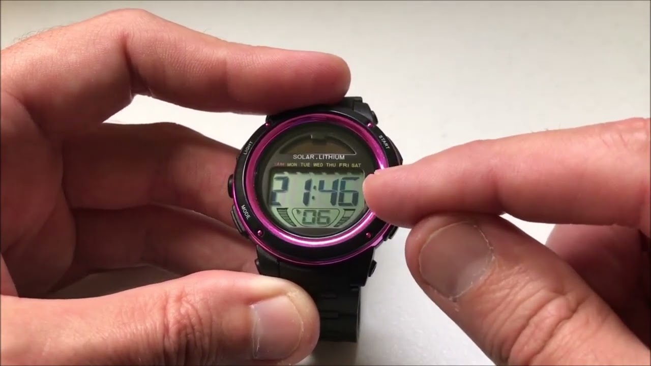 SKMEI (Model 1096) - Set time and date