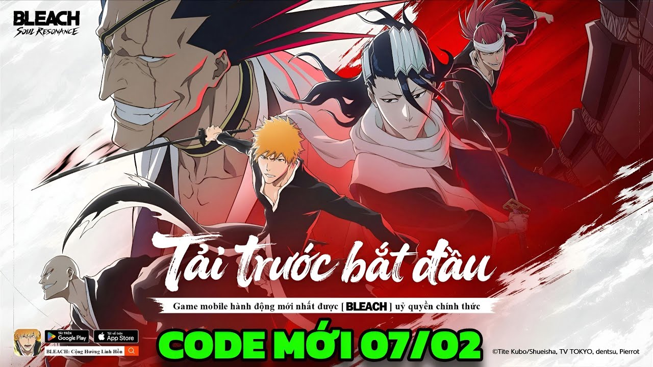 BLEACH Cộng Hưởng Linh Hồn - Code Mới & Full Giftcode Bleach Cộng Hưởng Linh Hồn Cho Tân Thủ 07/02
