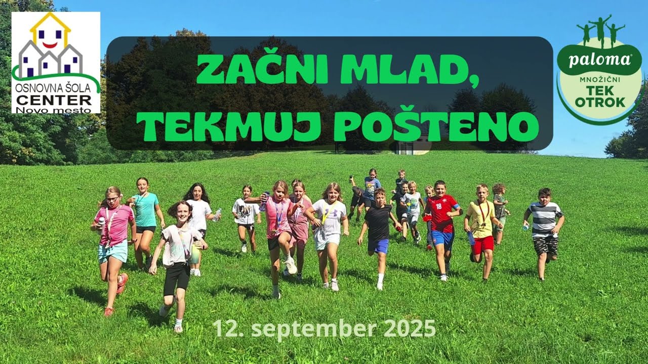 Množični tek otrok - OŠ Center Novo mesto (3. mesto)