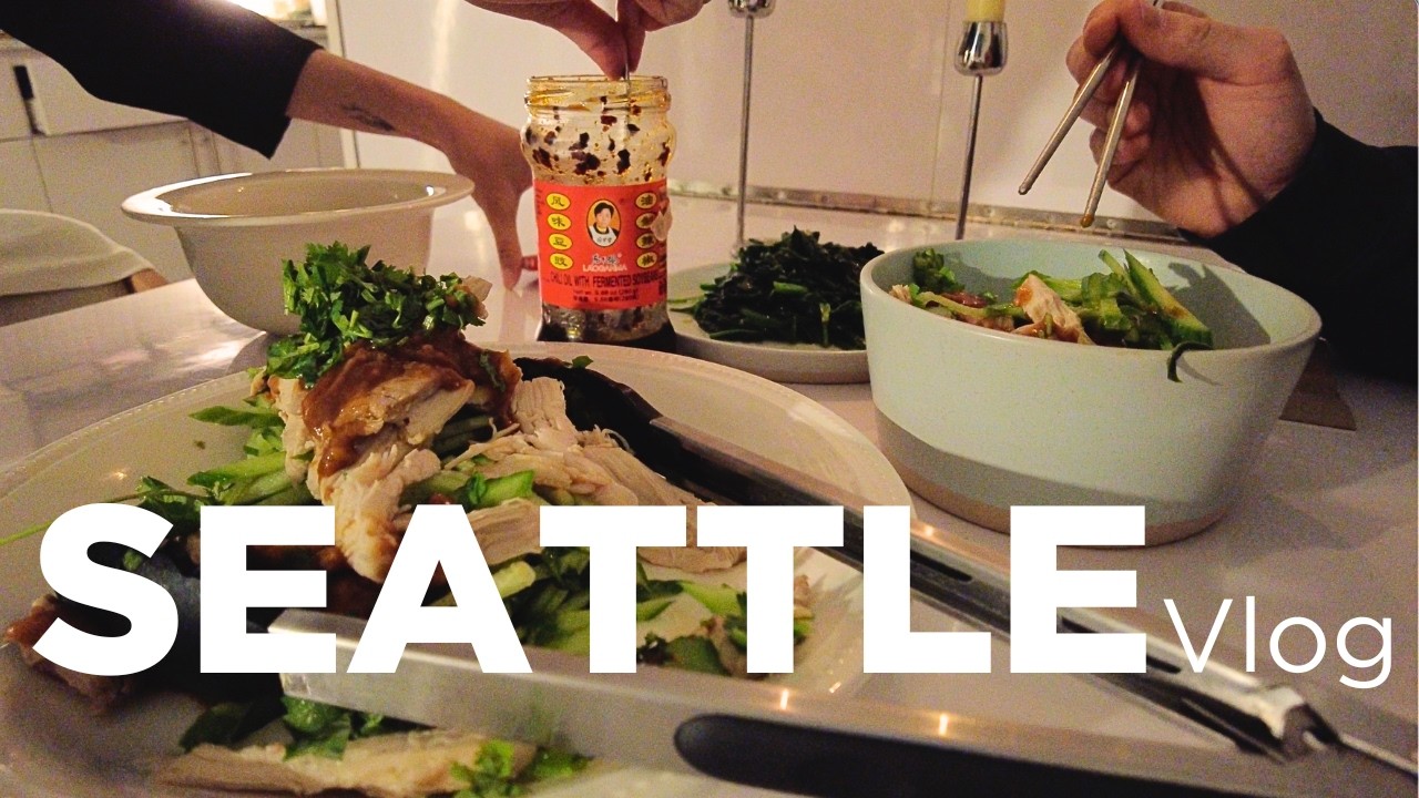Seattle Vlog | Cozy Date Night, Home Goods Shopping, Grocery Runs, Bang Bang Chicken Recipe
