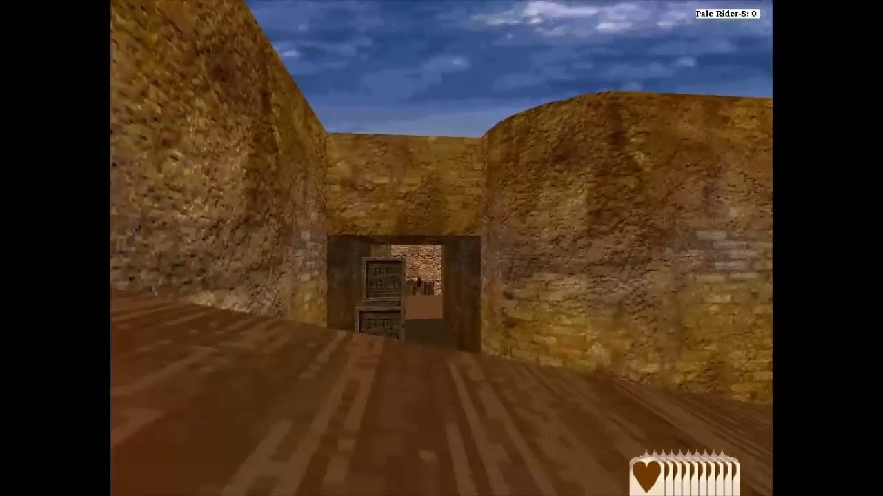 A remake of Counter Strike's de_dust2 for Lucasarts Outlaws