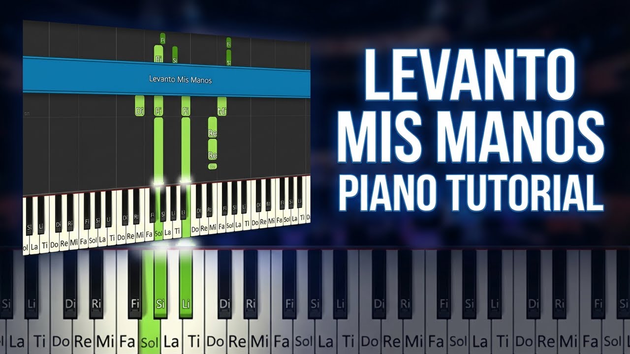 Levanto Mis Manos - Alabanza Piano Tutorial [Synthesia]