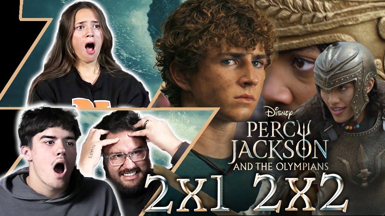 Percy Jackson and the Olympians 2x1 and 2x2 REACTION!