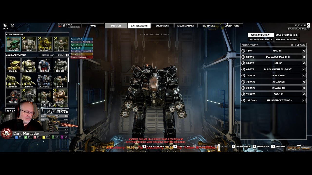 Dark Marauder & Ghost Lance - Live - Killing Mechs, Yours & Mine!