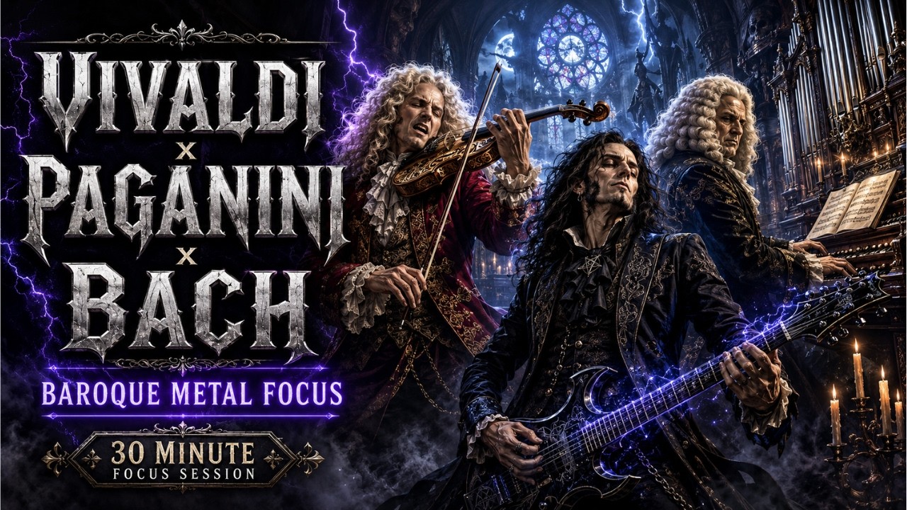 Vivaldi x Paganini x Bach | 30 Min Baroque Metal Focus Session