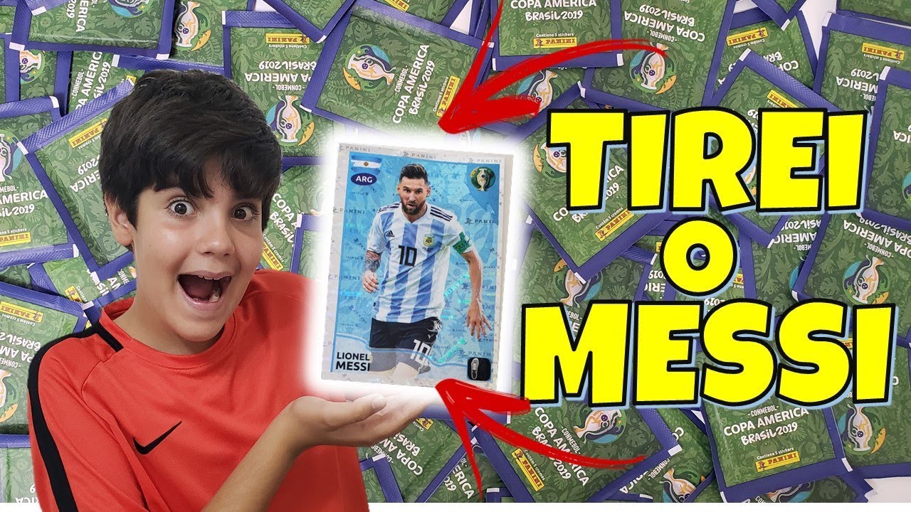 TIREI O MESSI!!! FIGURINHAS DA COPA AMERICA 2019 - PEDRO MAIA