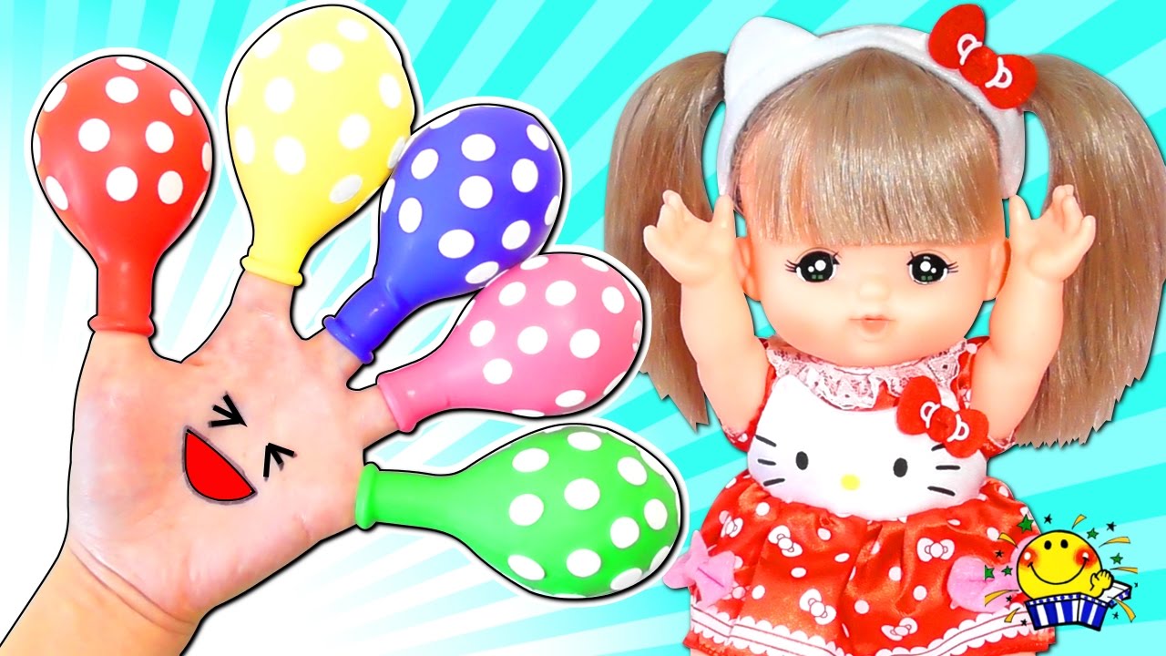 メルちゃんが風船から出てきた材料で料理をしてみるよ♪