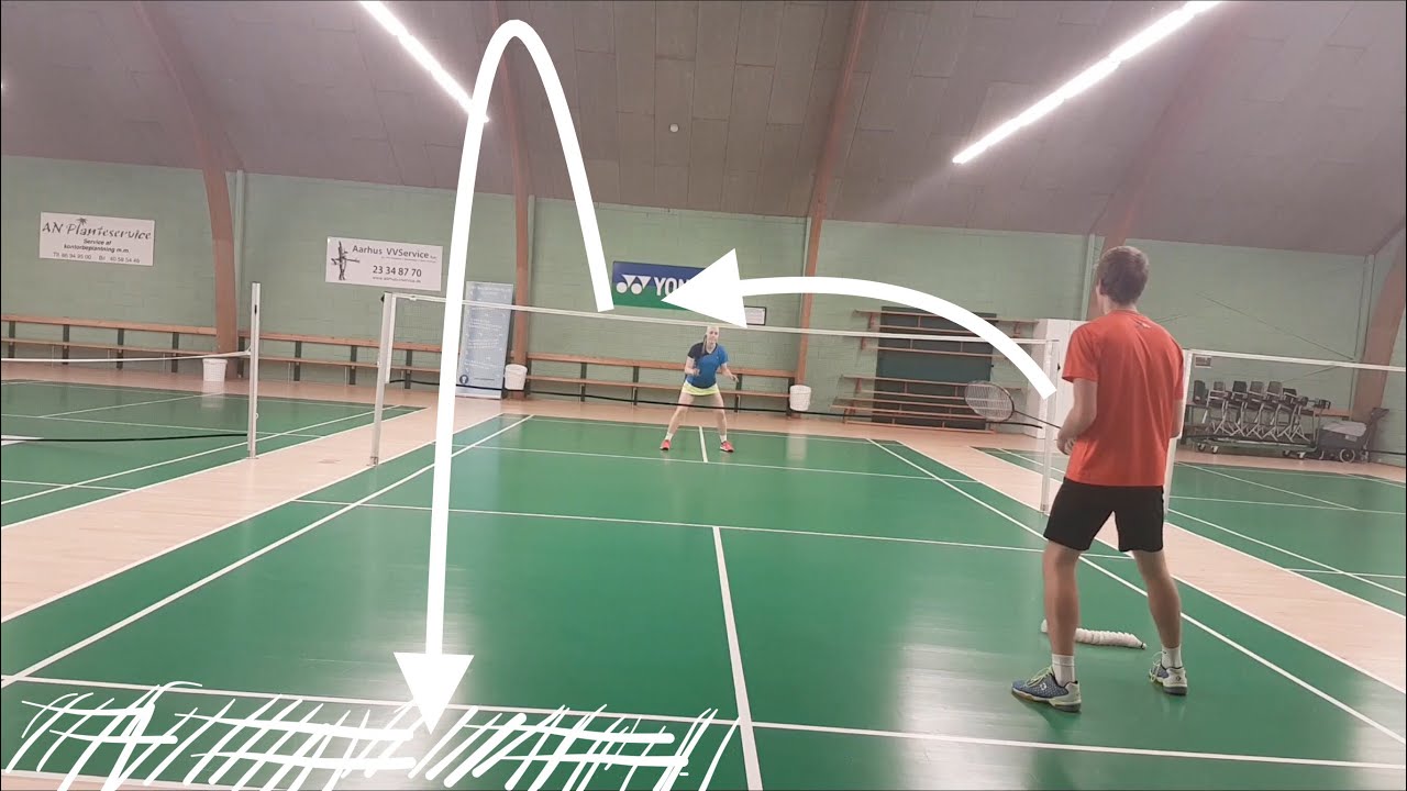 BADMINTON EXERCISE #26 - STRAIGHT LIFT AFTER CROSS-COURT DROP - FOREHAND NET