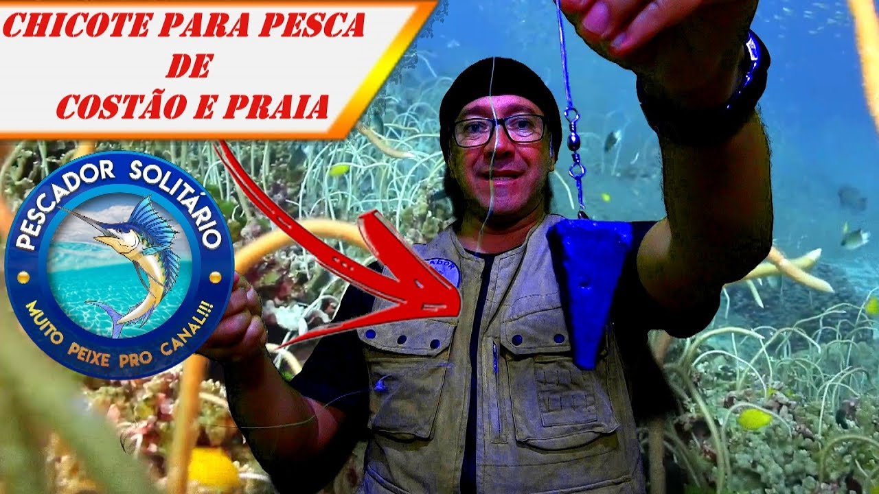 CHICOTE TRANÇADO para PESCA de COSTÃO e PRAIA