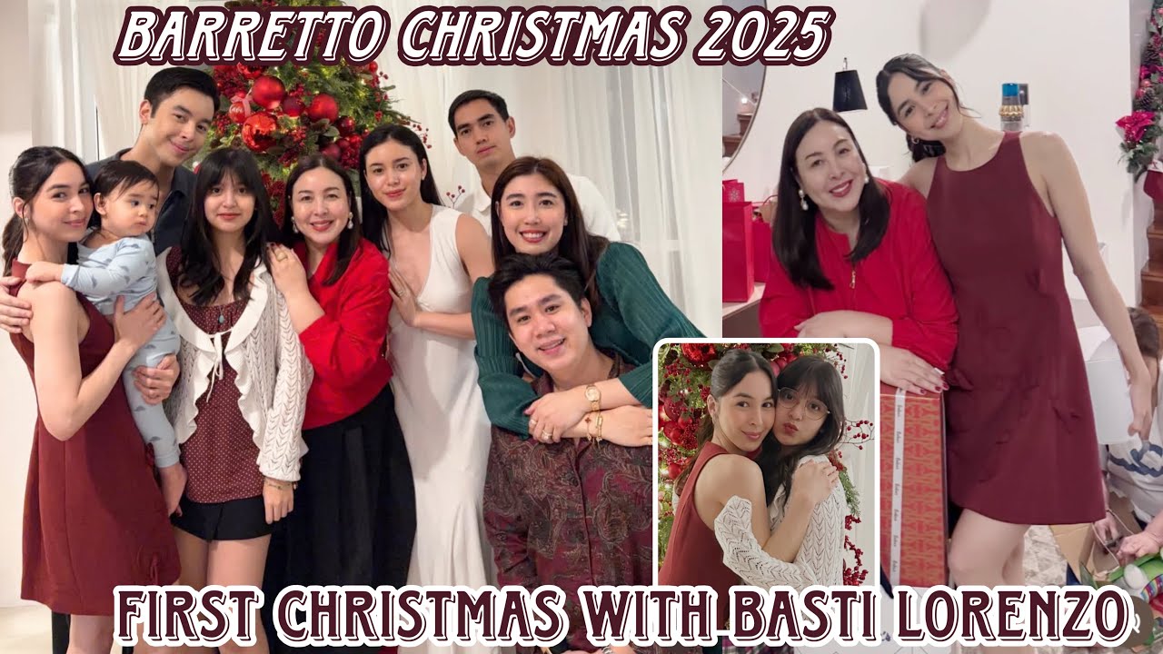 Barretto's first Christmas with Basti Lorenzo asawa ni Claudia Barretto 🎄 pasko sa bahay ni Dani