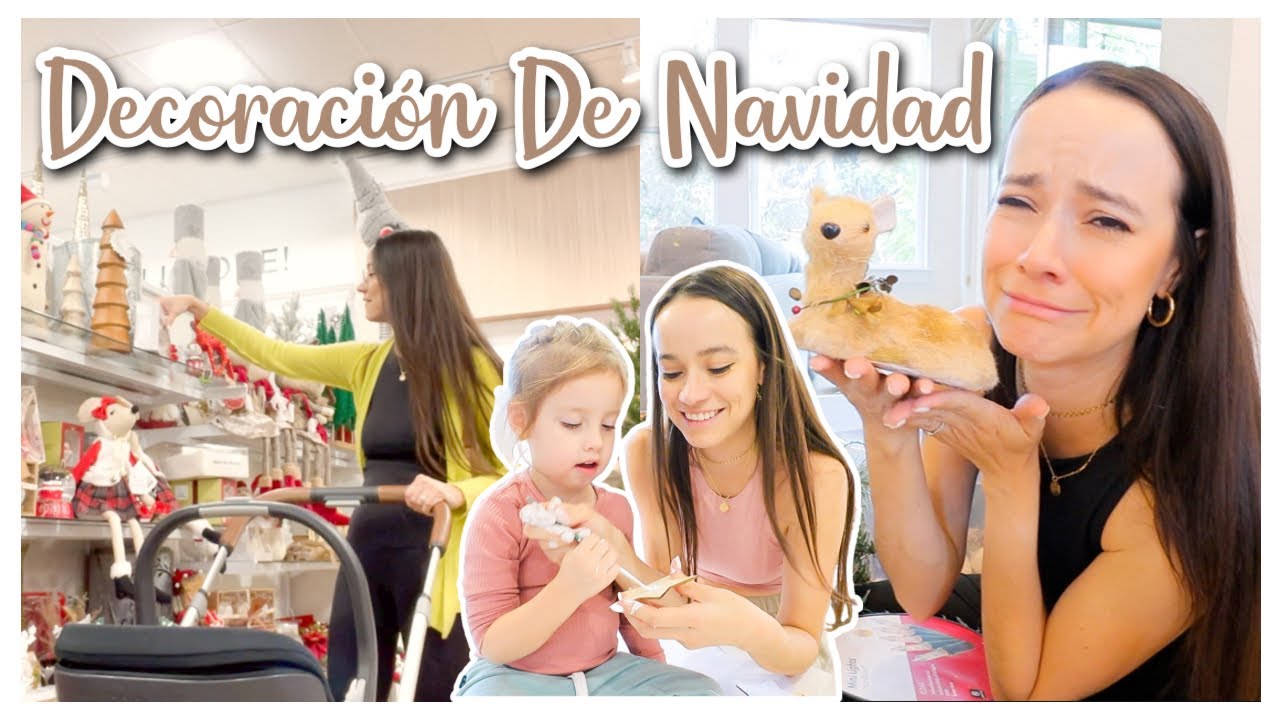 Llega la navidad! MI DECORACIÓN: compra conmigo, decoración hecha en casa, cena | Alejandra C Maldon