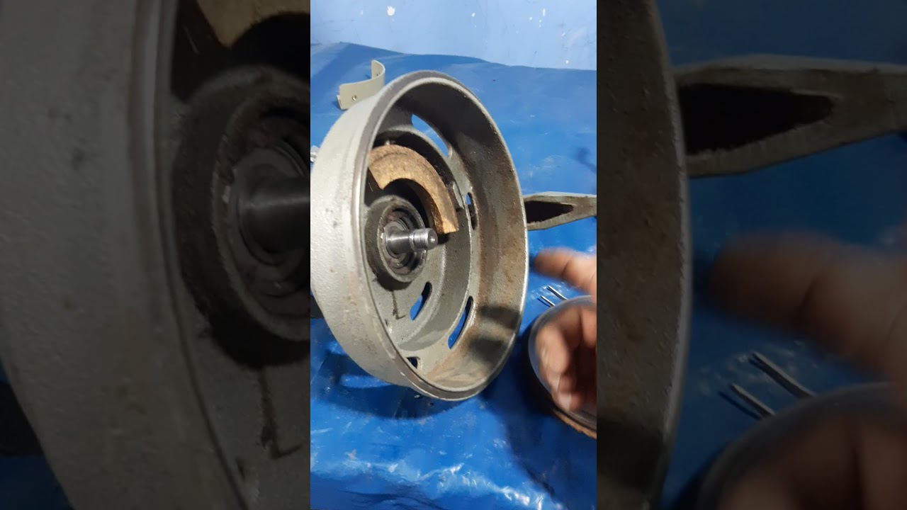 cambio y funcionamiento del freno del motor de LA maquina de coser