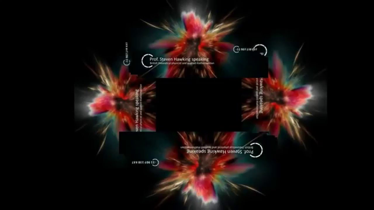 Universe Big Bang in Hologram in 4 Face View for Holographic Pyramid   YouTube