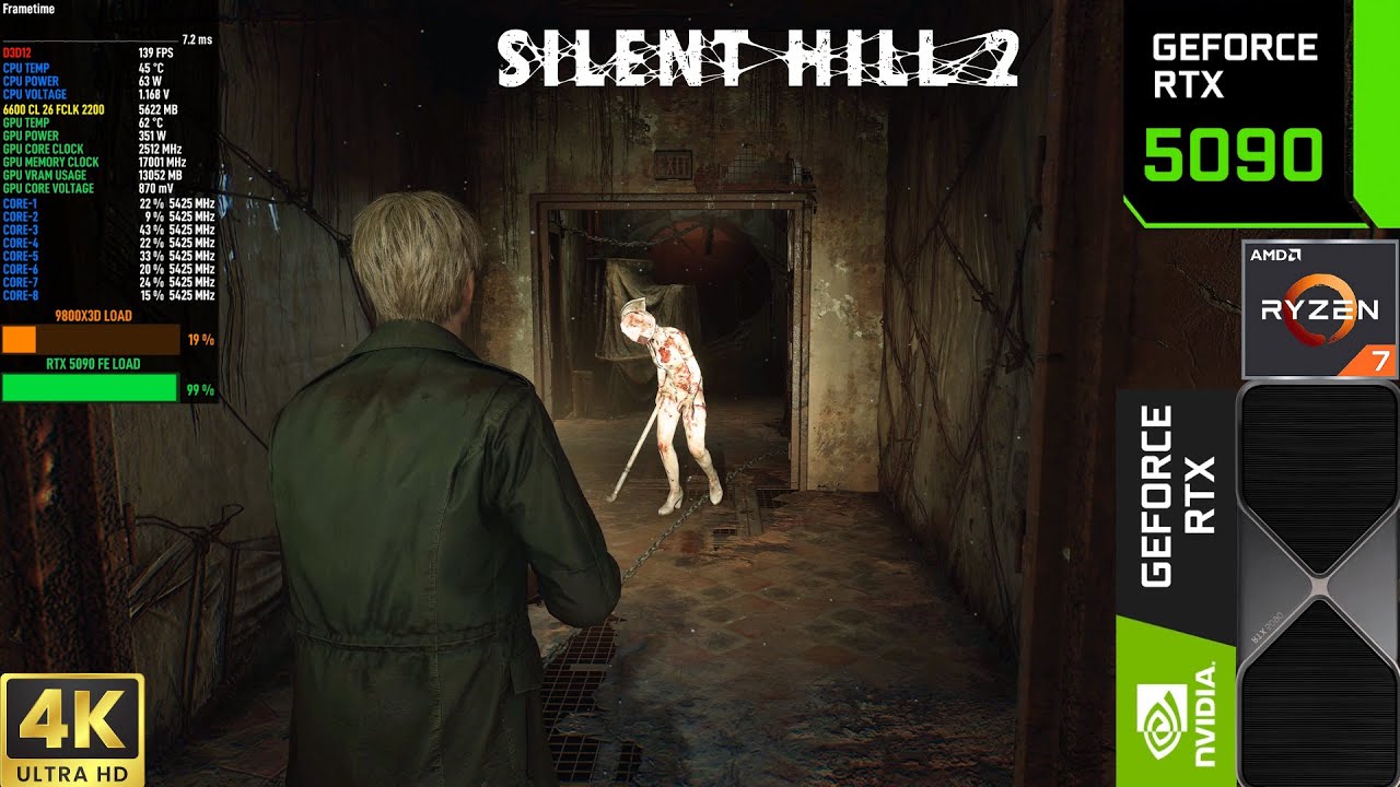 Silent Hill 2 Remake - RTX 5090 | 4K DLSS Ray Tracing | Maximum Settings