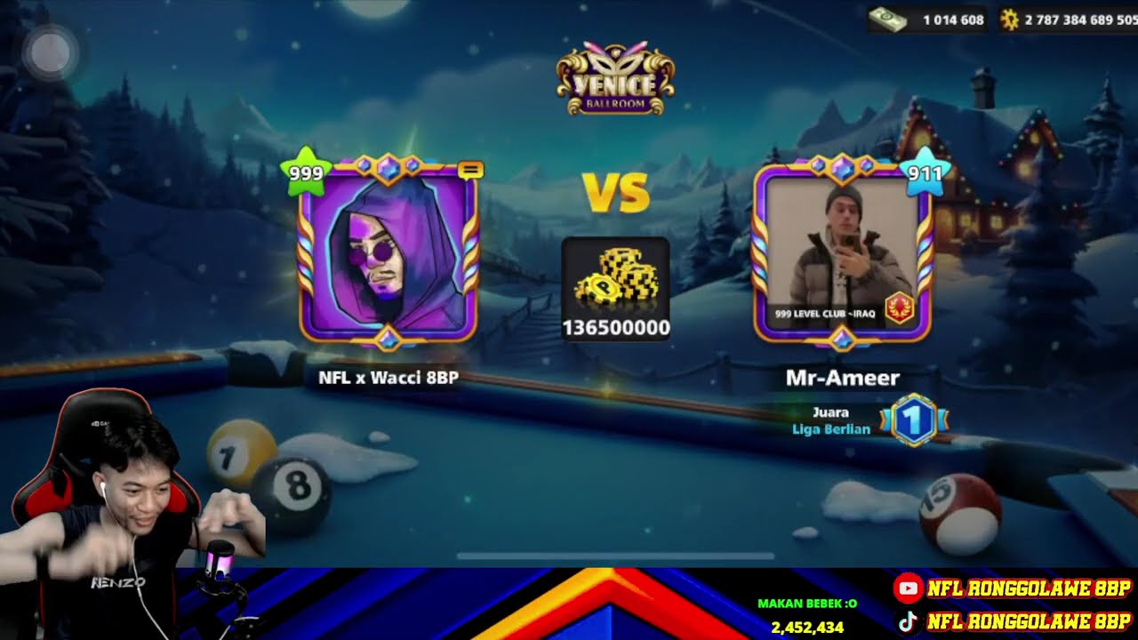 8BallPool TRICKSHOT & KISS SHOT In BERLIN/VENICE LEVEL 999 😱😱