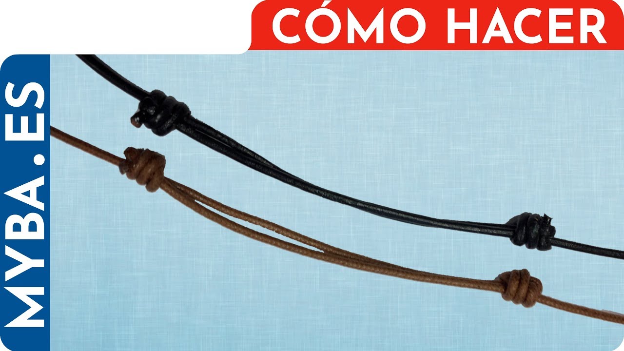 Nudo corredizo para pulseras y gargantillas, cómo hacer