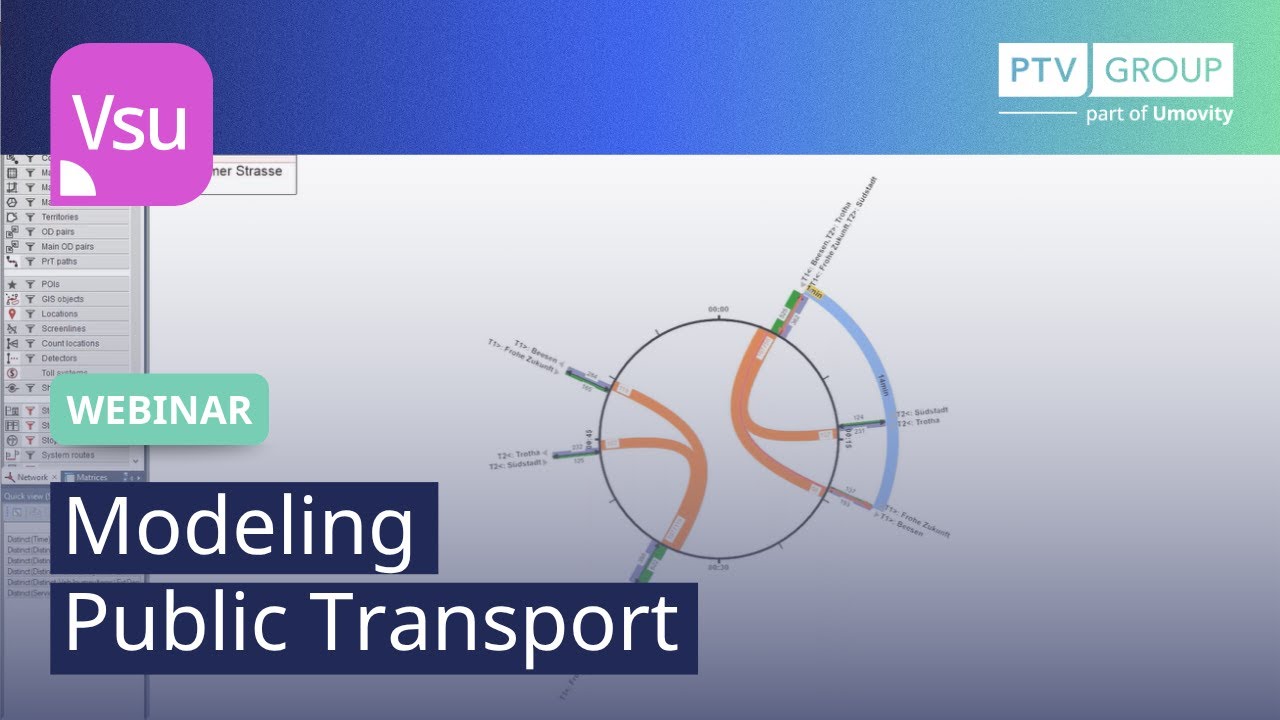 Modeling Public Transport | PTV Visum | Webinar