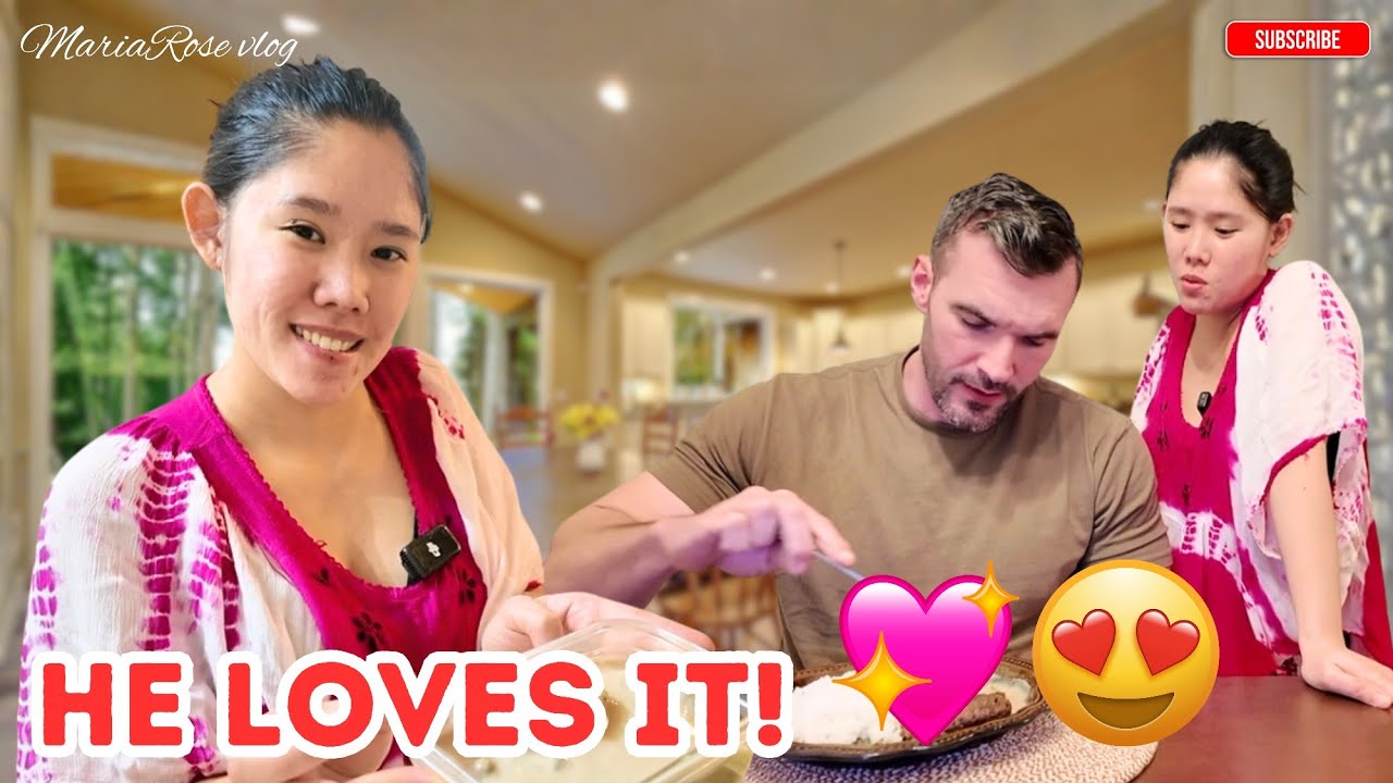 Filipino Burger Steak For My American Husband/ MariaRose vlog🇵🇭🇺🇸