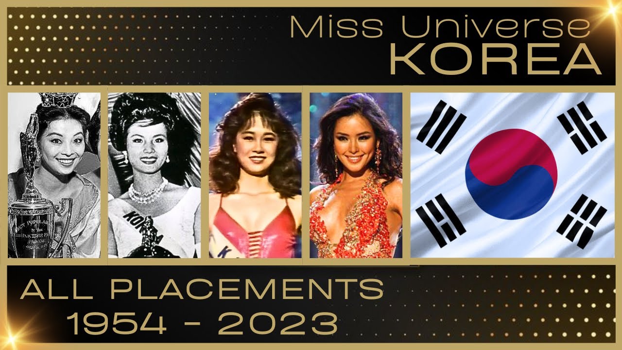 MISS UNIVERSE KOREA | EVERY PLACEMENT 1954-2023