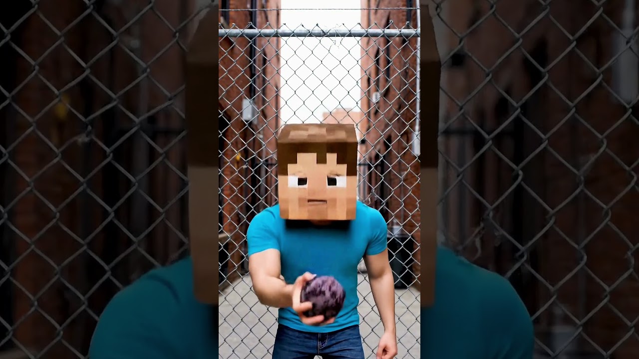 [Minecraft IRL] Steve&rsquo;s Ender Pearl FAIL 💨💎 | Pixel Buddies Escaped #Shorts