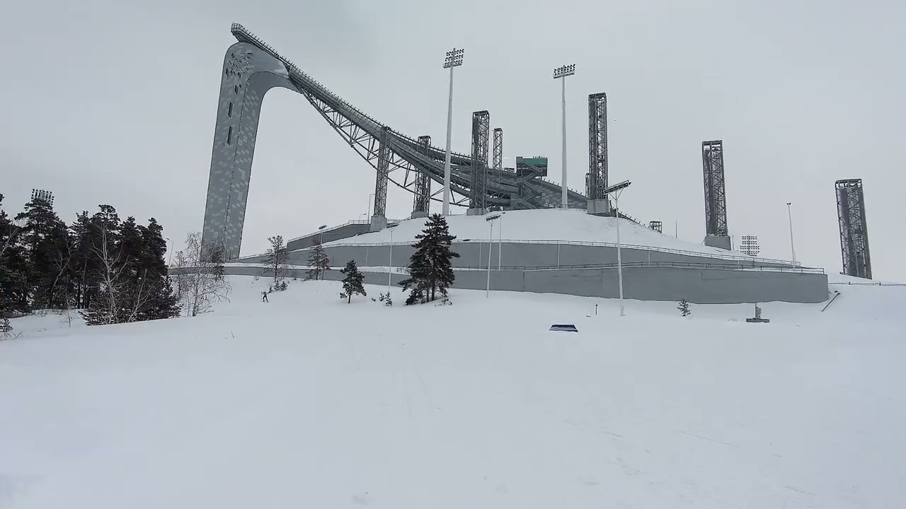 Обзор трассы в ЦОПе г.Щучинска.18.02.2023г.часть 1.