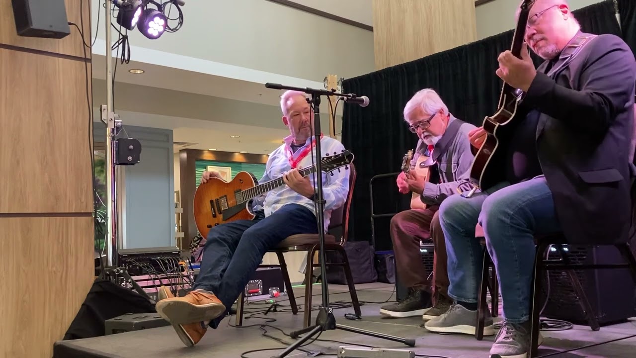 Barry Greene, Fareed Haque, and Rodney Jones perform John Coltrane’s Lazy Bird.