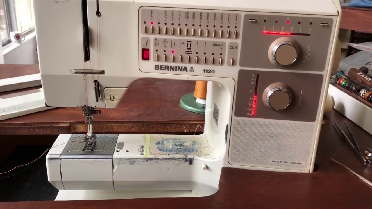 How do I thread my Bernina 1120 sewing machine.