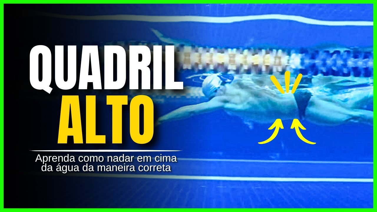 ✅ COMO NADAR COM QUADRIL ALTO - NADO CRAWL EM CIMA DA ÁGUA