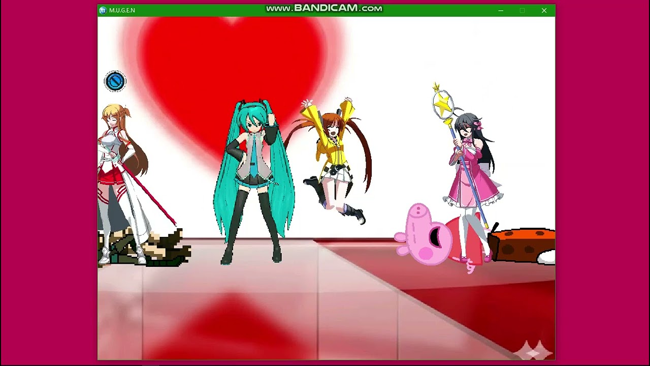 MUGEN SPECIALS: Happy Valentine Day💗🥰🍹🍫|Team Asuna VS team Gwen|MUGEN ALL STARS 1.1B🥳
