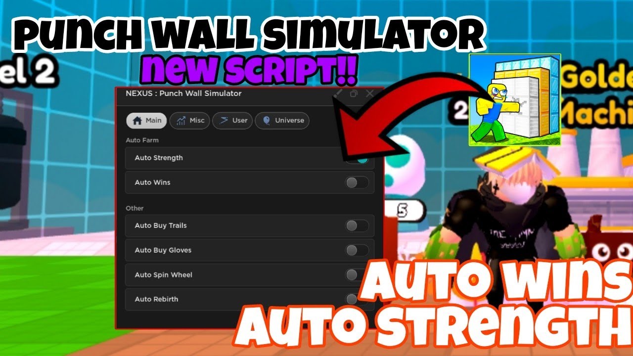 🔥Roblox Punch Wall Simulator🔥| New Pastebin Script - Auto Strength, Auto Wins, Auto Farm & More