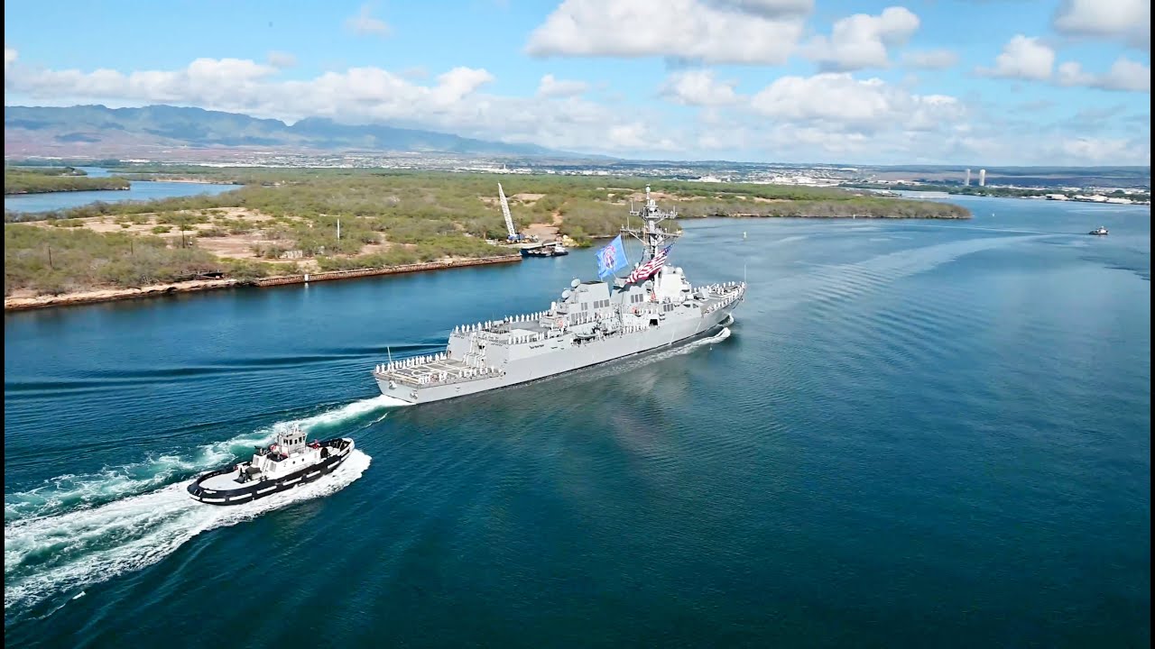 Future USS Daniel Inouye Completes Maiden Voyage
