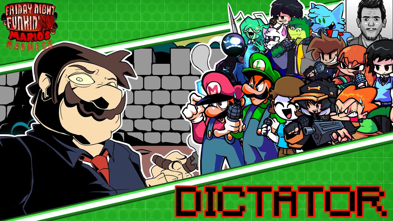 (OLD) DICTATOR But Every Turn Different Character Sings 😼🎶 (FNF: Mario Madness V2)