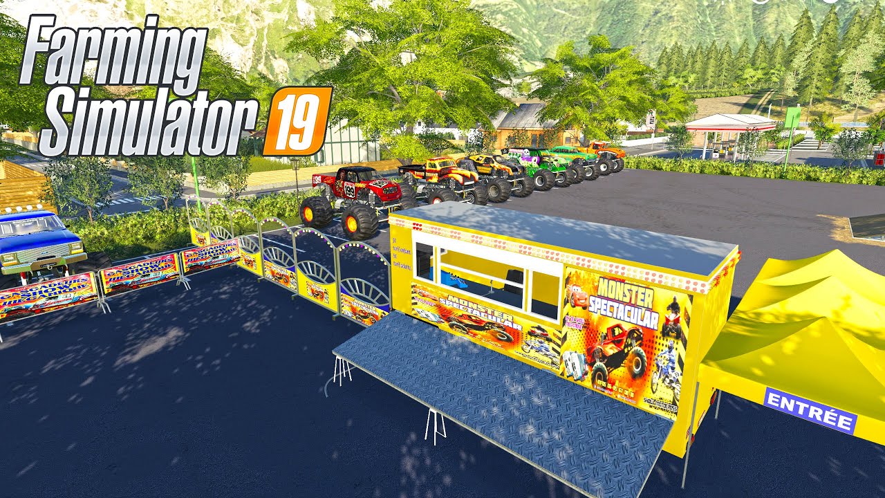 ESPECTACULO DE MONSTER TRUCK | 🏡 FARMING 19