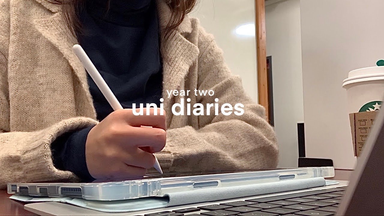 📂uni diaries: year 2 - studying at cafes, living alone, exam season, midterms, university student