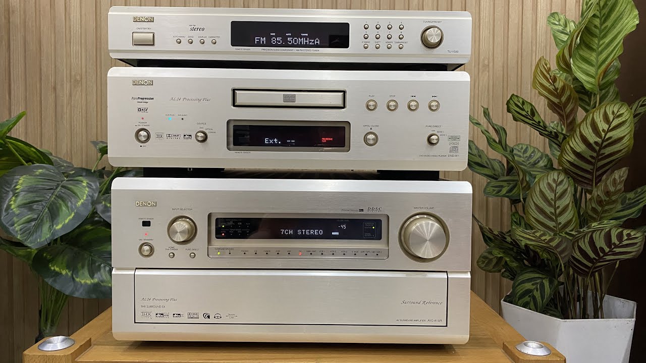 Combo khủng long Amply Denon AVC-A1SR vs Denon DVD-A1 giải mã DAC, Tuner Denon TU-1500☎️0834563852