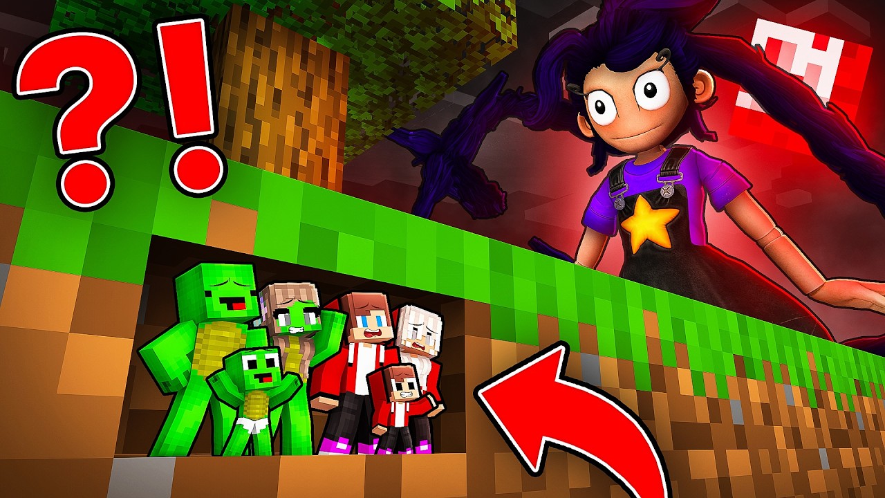 JJ and Mikey Family Use TINY MOD To Prank SCARY LILY LOVEBRAINDS In Minecraft! - Maizen