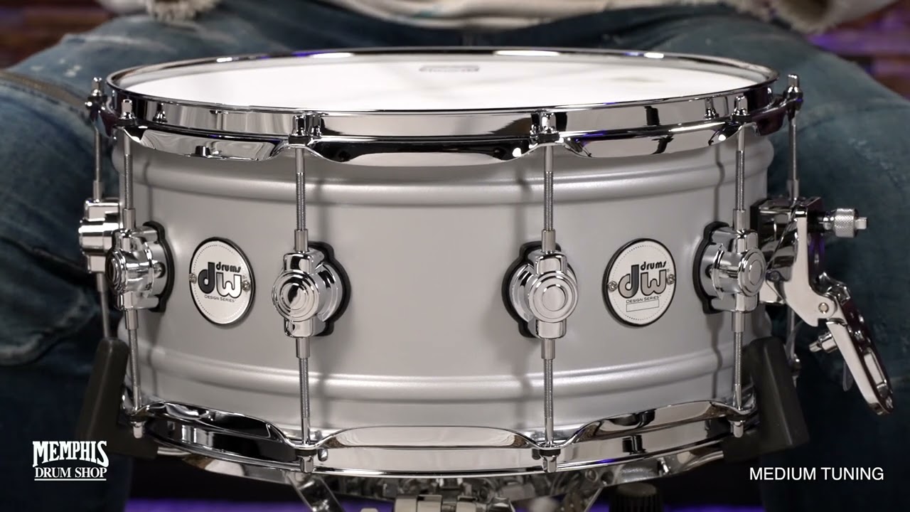 DW 14x6.5 Design Series Matte Aluminum Snare Drum (DDSD6514MACR)